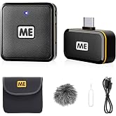 ME Wireless Lavalier Microphone for Android USB C Smartphone Tablet Noise Cancellation, Gain Control, 196ft Transmission, Wireless Lapel Podcast Microphone Mic for Video Recording, Vlogging