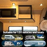 acegoo 4 x 12V Campervan LED Ceiling Lights with Inbuilt Dimmer CRI 90+ 3000K view 4