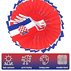 Croatia String Flag Pennant Banner, Small Mini