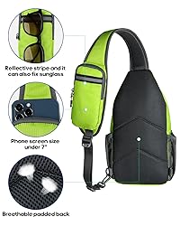 WATERFLY Crossbody Sling Backpack Sling Bag Travel