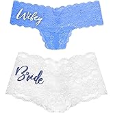 RhinestoneSash Bride Panties - Naughty Gifts for the Bride to Be - Wedding Night, Bridal Shower, Bachelorette Party Gift
