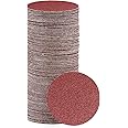 POTUINOM 100PCS 2 Inch Sanding Disc Sander Attachment Disc 120-Grit Hook and Loop Sandpaper Alumina Orbital Sander Pads for Polishing, Grinding, Woodworking