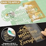 VINYL FROG Heat Transfer Vinyl Roll Gold 30.5x155cm HTV for DIY T shirts view 3