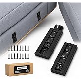 Heavy Duty Sectional Couch Connectors, 2 Pack Interlocking Couch Connector Brackets, Sofa Connectors for Sectionals, Couch Clamps to Make Sectional Stay, Keep Sectional from Sliding Apart