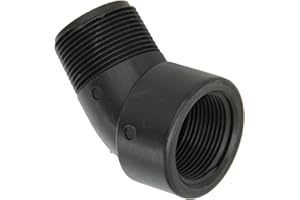 BANJO CORP Banjo SL125-45 Polypropylene Pipe Fitting, 45 Degree Street Elbow, Schedule 80, 1-1/4" NPT Female x NPT Male