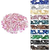 Onlyfire 10 pounds Fire Glass for Propane Fire Pit and Gas Fireplace, 1/4 Inch Reflective Firepit Glass Rocks for Fire Pit Table and Fire Bowl, High Luster Rose Gold