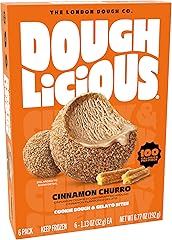 DOUGHLICIOUS Cinnamon Churro Cookie Dough & Gelato Bites, 6.77 OZ