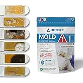 Indoor Air Quality Test Kit by Detekt (USA) for Mold/Bacteria - Home/HVAC | Test Air Filter Cleanliness, Results in 72 Hrs, Advanced Air Test, Free Species Identification, 6 Mold Tests/6 Bacteria Tests