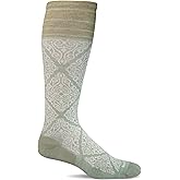 Sockwell Women's The Raj Firm Graduated Compression Sock, Celadon - M/L