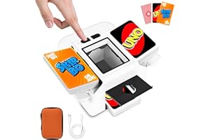 Automatic Card Shuffler Machine, Rechargeable Shuffle Machines for 2 Deck with AUTO & Manual Mode, Card Case, Foldable & Port