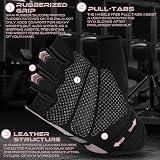 BEAST RAGE Weight Lifting Gloves Pink L Breathable Non-Slip Padded Palm view 3