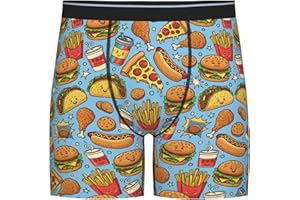 NiuKom Men's Funny Boxer Brief Breathable Stretch Underwear Fun Novelty Gift For Men