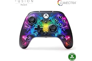 PowerA FUSION Pro Wireless Controller for Xbox Series X|S with Lumectra, RGB lighting, hidden design, adjustable height thumbsticks, Hall Effect modules, pro gaming controller, low latency wireless, mappable buttons, works with Xbox One and Windows 10/11