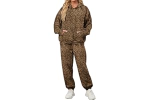 Eutten Camo Sweatsuits for Women Set 2 Piece Camo Hoodies Maple Leaf Print Oversized Sweatshirt Lounge Sets Fall Outfits