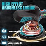 SEHMTSRF Cordless Buffer Polisher 6 Inch 3000mAh Makita Battery 23pc Kit view 2