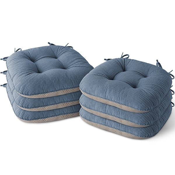 MINECOZY INDOOR DINING CHAIR CUSHIONS SET OF 6...