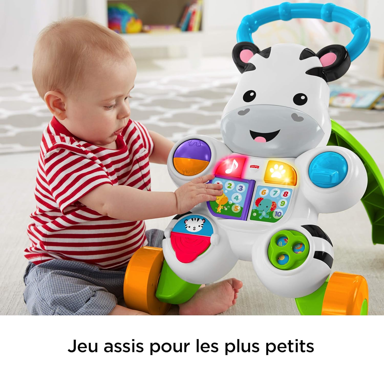 Pour Bebe De 6 Mois Et Plus Dld96 Fisher Price Mon Trotteur Zebre Parlant Pour Apprendre A Marcher Avec Musique Et Activites Deveil Version Francaise Trotteurs Bebe Puericulture Dwteam In
