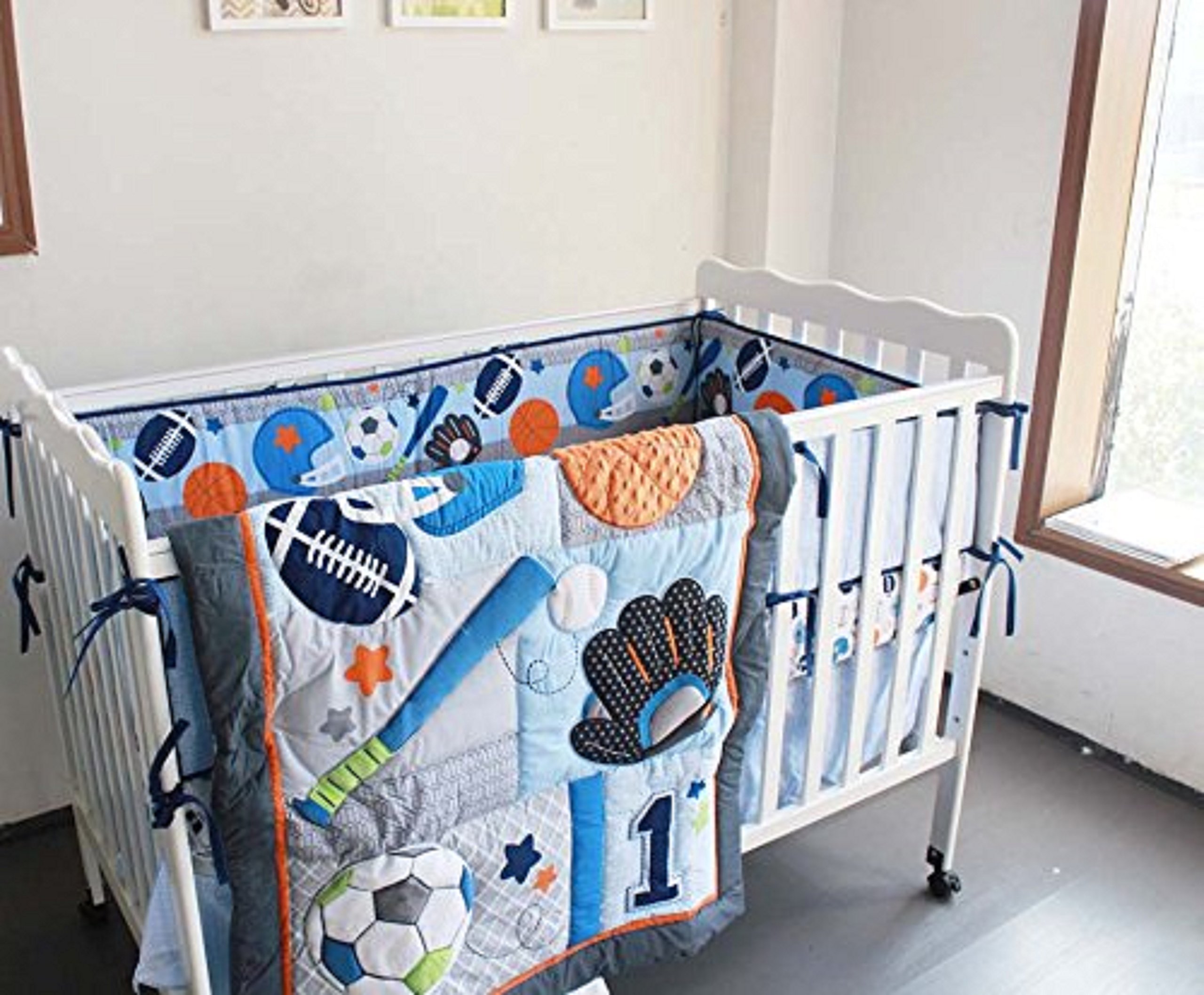 crib sports bedding