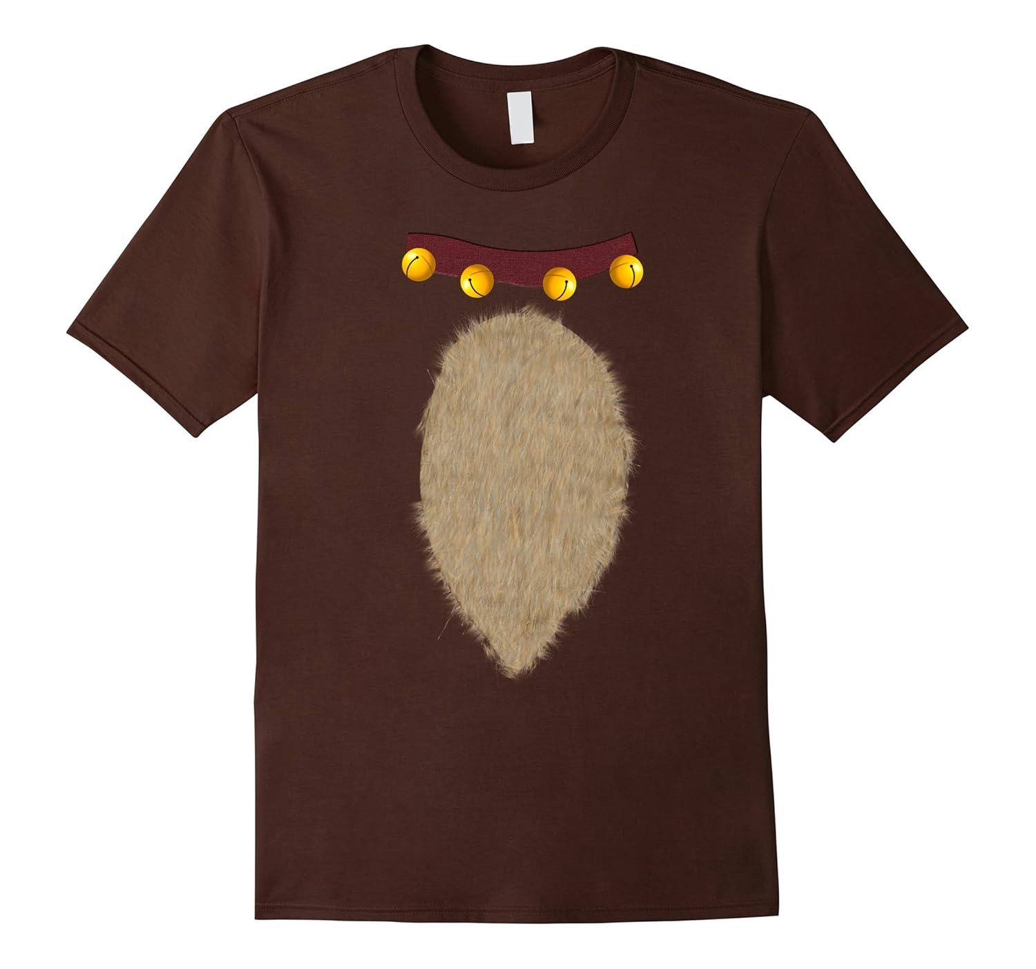 Christmas Reindeer Costume T Shirt Brown-tovacu