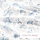 Baby Comfort 2-Piece Toddler Duvet & Pillow Set Ocean 120x90 cm 100% Cotton view 8