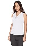 Calvin Klein Women's Petite Solid Drape Neck