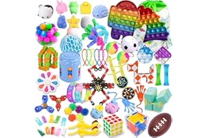 (70 Pack) GONGYIHONG Sensory Fidget Toys Pack, Party Favors Gifts for Kids, Classroom Prizes Treasure Box Figit Toys Set for Boys Girls Adults