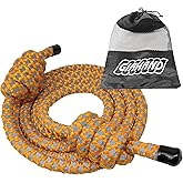 Heavy Weighted Jump Rope for Men and Women, Professional Flow Rope for Fitness, CrossFit, HIIT, Boxing, Night Glow Workout Rope, Adjustable Gym and Indoor Outdoor Exercise
