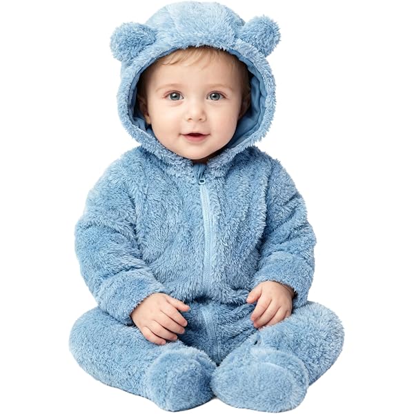 Traje de nieve para bebé recién nacido, con capucha, de forro polar, para bebés, niñas y niños Traje de nieve para bebé recién nacido, con capucha, de forro polar, para bebés, niñas y niños