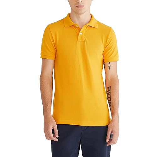 AEROPOSTALE Men's Polo, Butternut, X-Small
