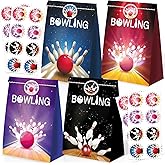 BQK 24pcs Bowling Party Bags Bowling Birthday Party Supplies