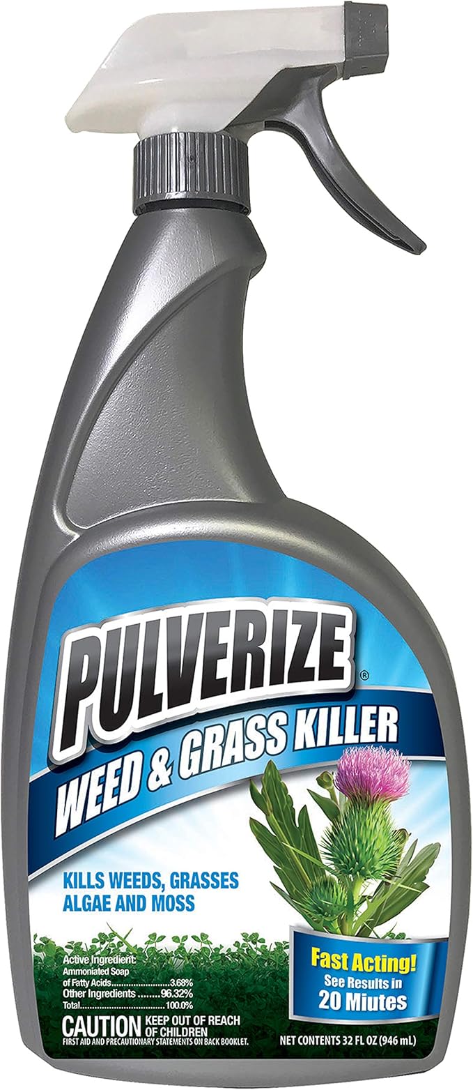 Amazon Com Pulverize Pwg U 032 Weed Grass Killer 32oz Ready To Use Trigger 32 Ounce Spray Brown A Garden Outdoor