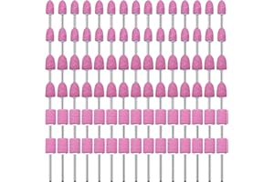 SHITIME 90 Pack Grinding Stone Set 1/8" Shank, Sanding Drill Bit for Rotary Tool Flap Wheel for Grinding, Polishing, Deburring Ferrous Metal (10mm Cylinder Shape, 10/12mm Bullet Shape)