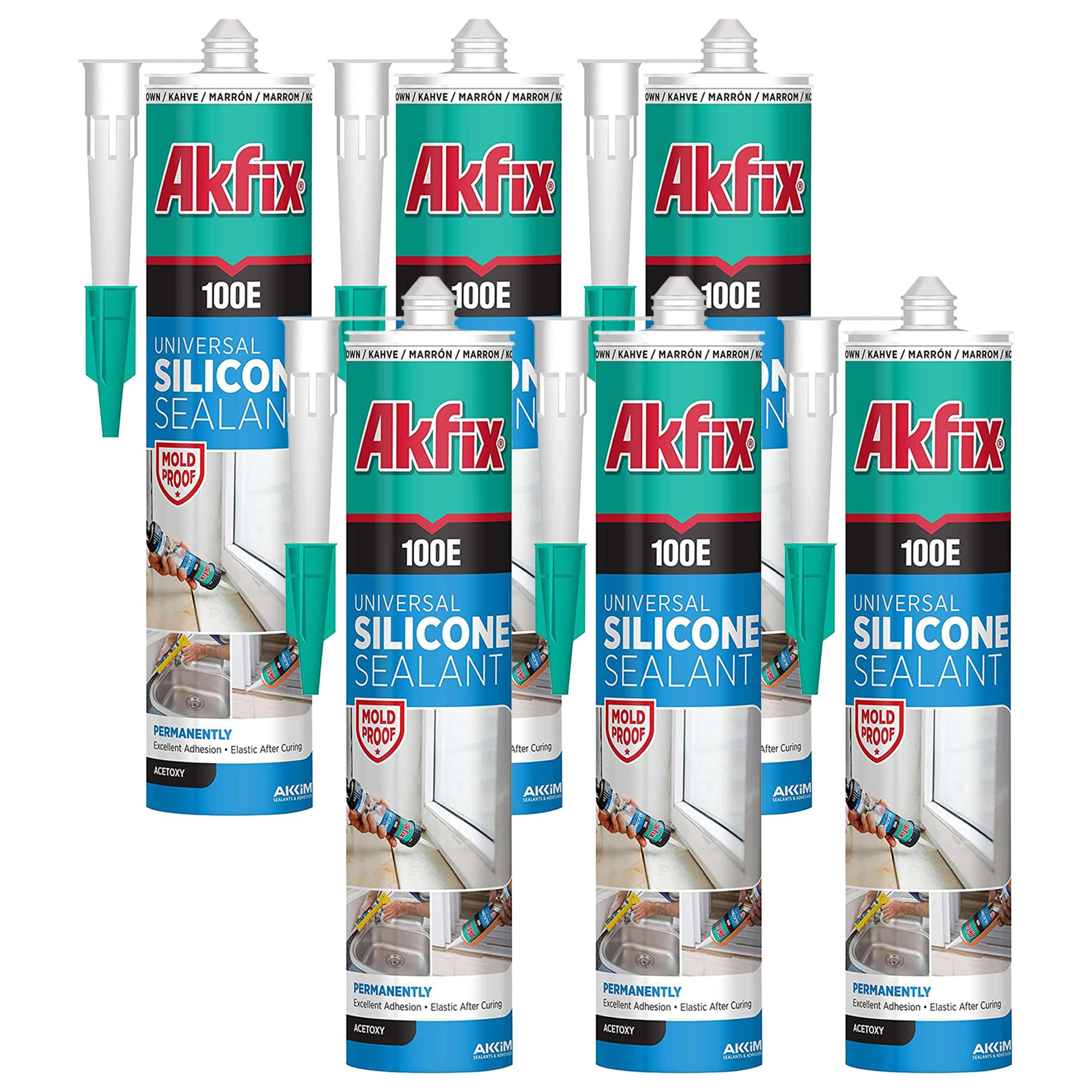 Akfix 100E White Silicone Caulk