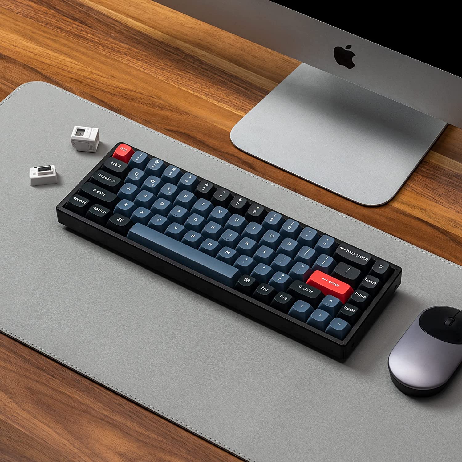 Keychron K6 Pro QMK/VIA Wireless Mechanical Keyboard, Hot-Swappable Custom Programmable Macro Wired Keyboard with Keychron K Pro Brown Switch, White Backlit, PBT Keycaps for Mac Windows Linux