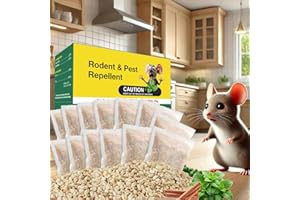 EFFVES Mouse Repellent Pest Control Pouches, Safe for Pets and Humans, Natural Rodent Deterrent for Mice, Rats, Spiders, Ants, and Roaches - Effective Indoor & Outdoor Use (15Pack)