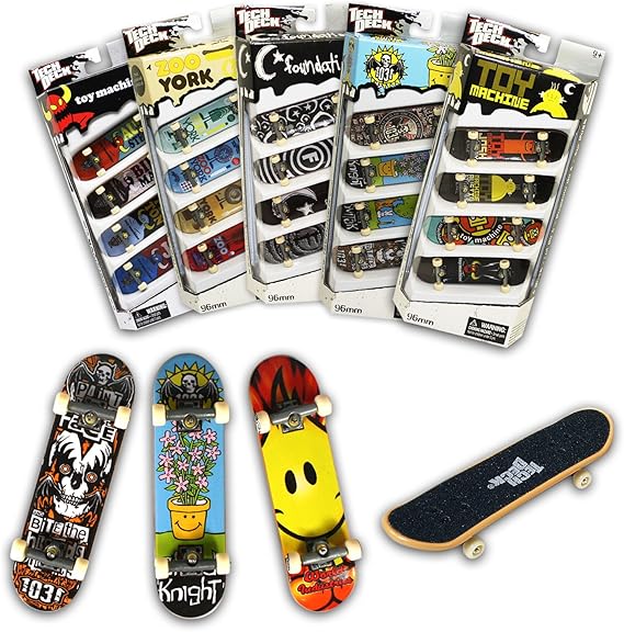 Tech Deck 96MM Fingerboards 4 Pack (Styles May Vary), Decks & Sets