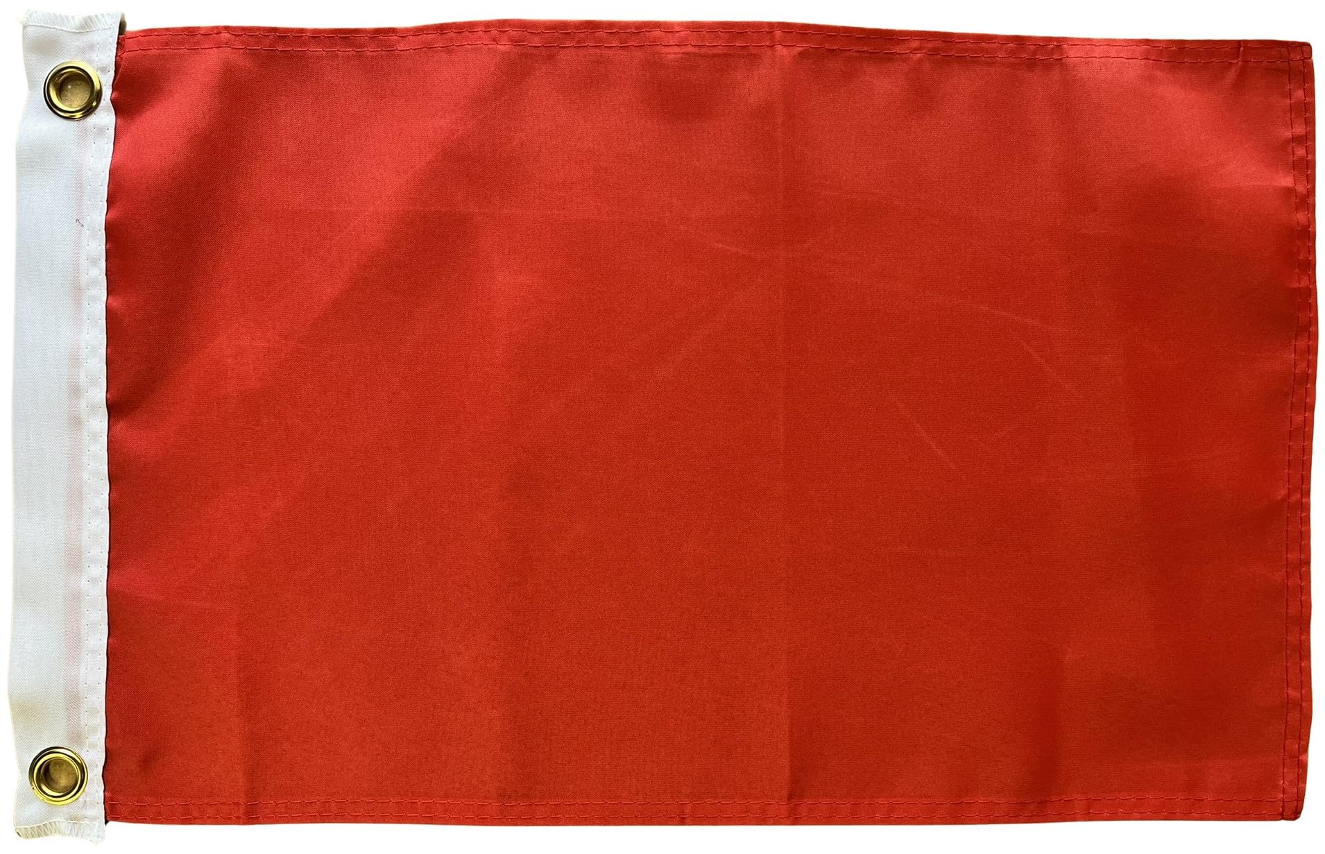 NWFlags Plain Red Flag 17" x 11" 75d Premium Polyester | Polyester 1.5x1 foot material flag with 2 Eyelets