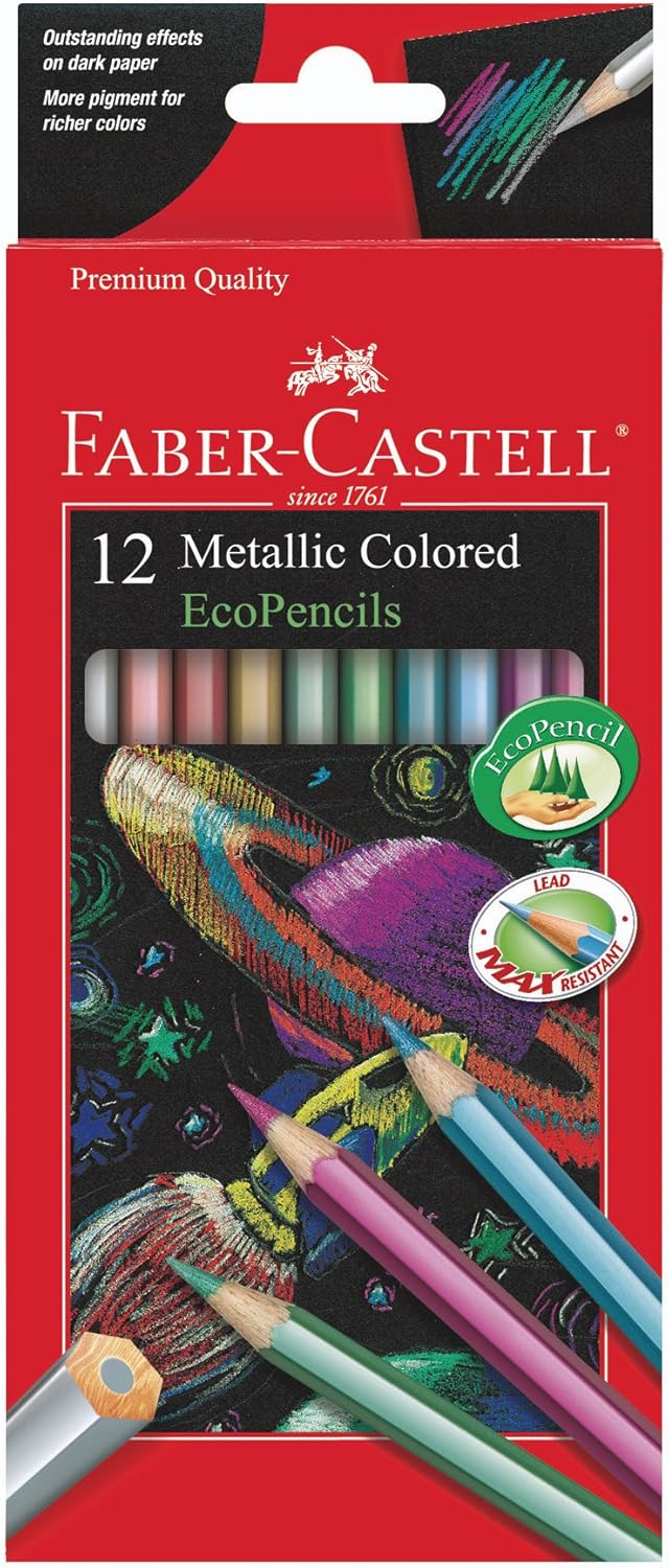 FaberCastell Metallic Colored EcoPencils12/Pkg Amazon.co.uk Toys