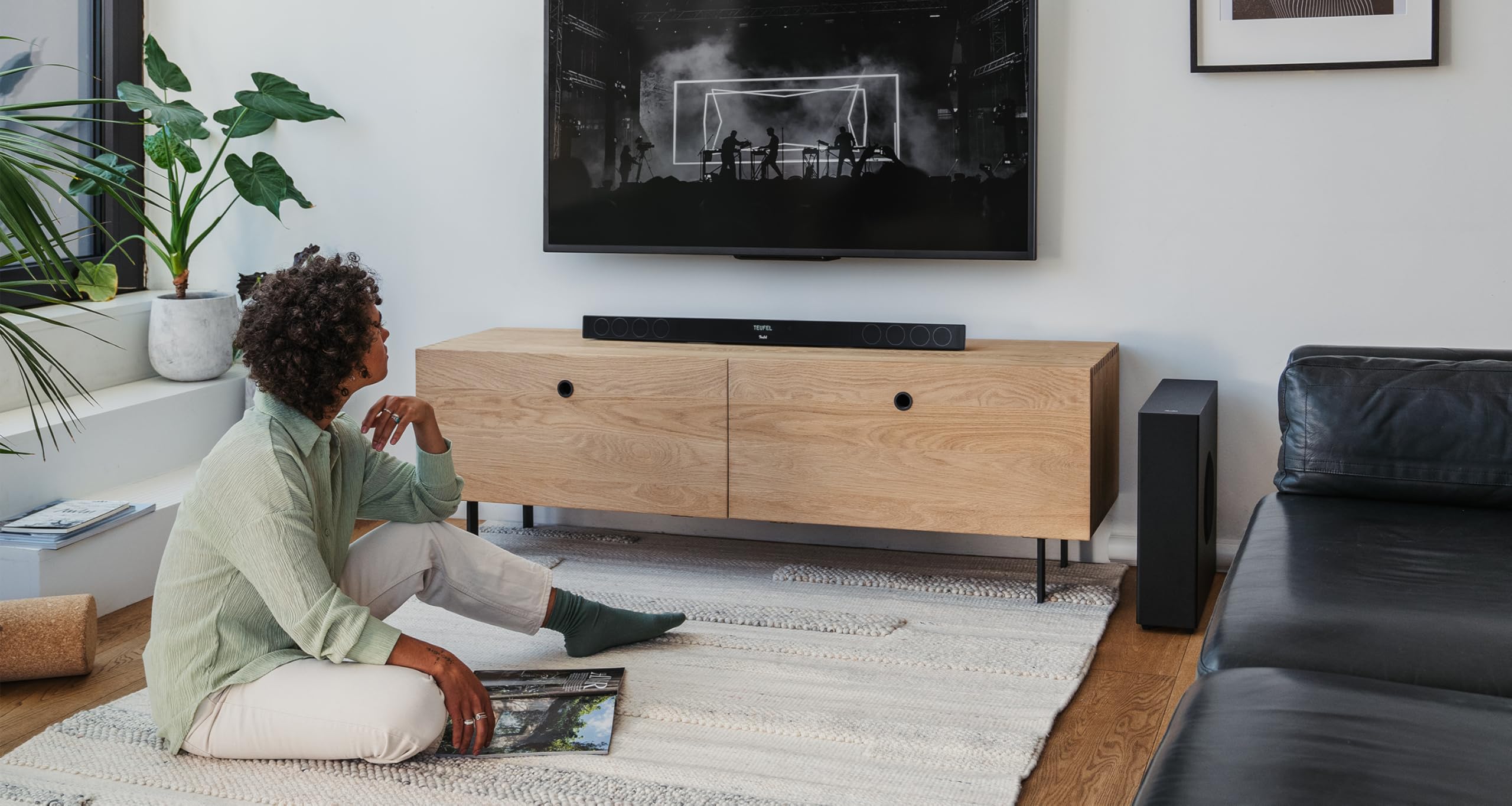 Teufel CINEBAR 11 Mk4-2.1 Dolby Atmos Soundbar mit kabellosem Platzsparender Subwoofer, Bluetooth, HDMI 3D ARC CEC, 4K Pass Through, Touch Panel - schwarz 6