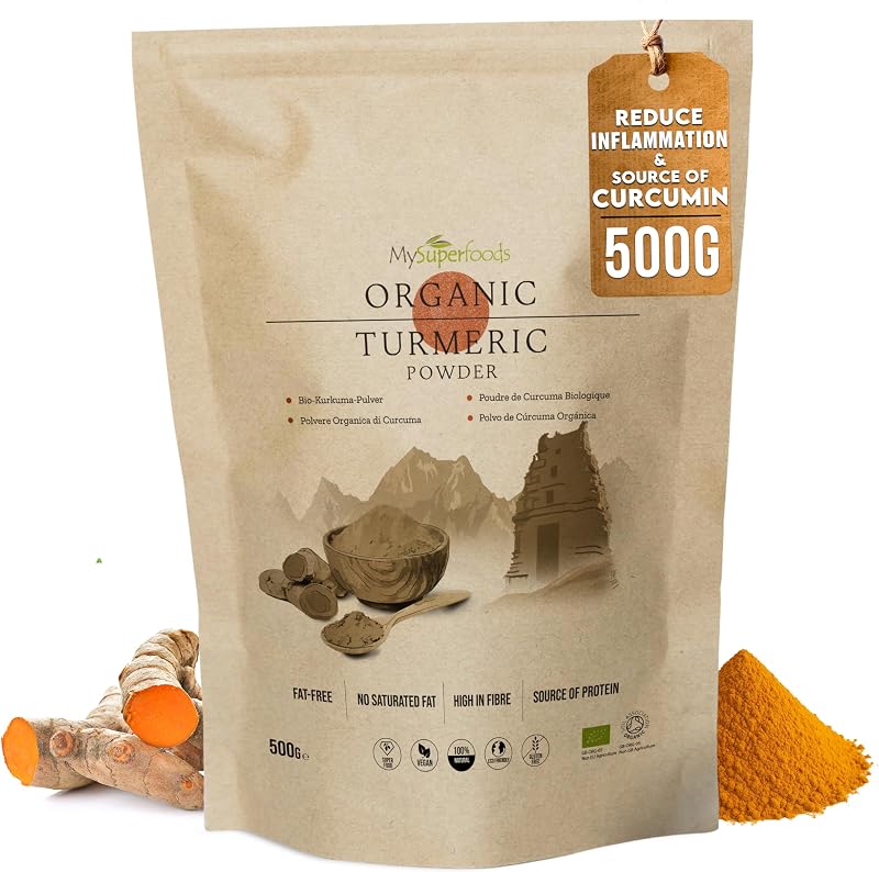 MySuperfoods Organic Turmeric Powder 500g Natural Source of Curcumin