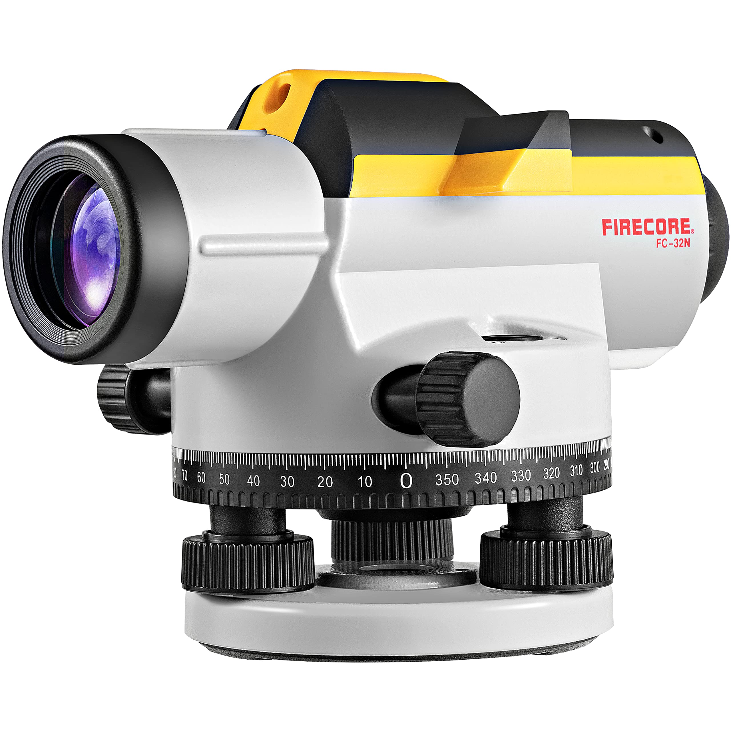 Firecore FC-32N Professional Optical Levelling Device, 32x Magnification, 120m Range, 1.6mm/30m Accuracy, Silver / Grey / Black, Automatic, Industrial