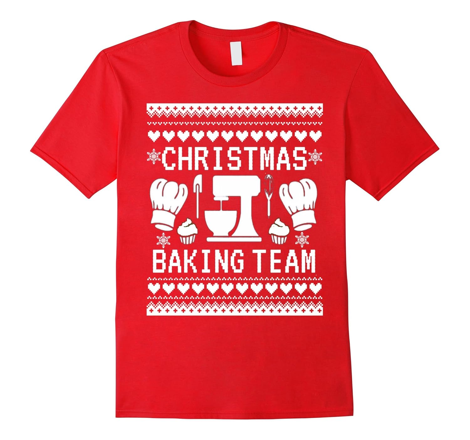 Christmas Baking Team T-Shirt Funny Ugly Sweater Tees-ANZ