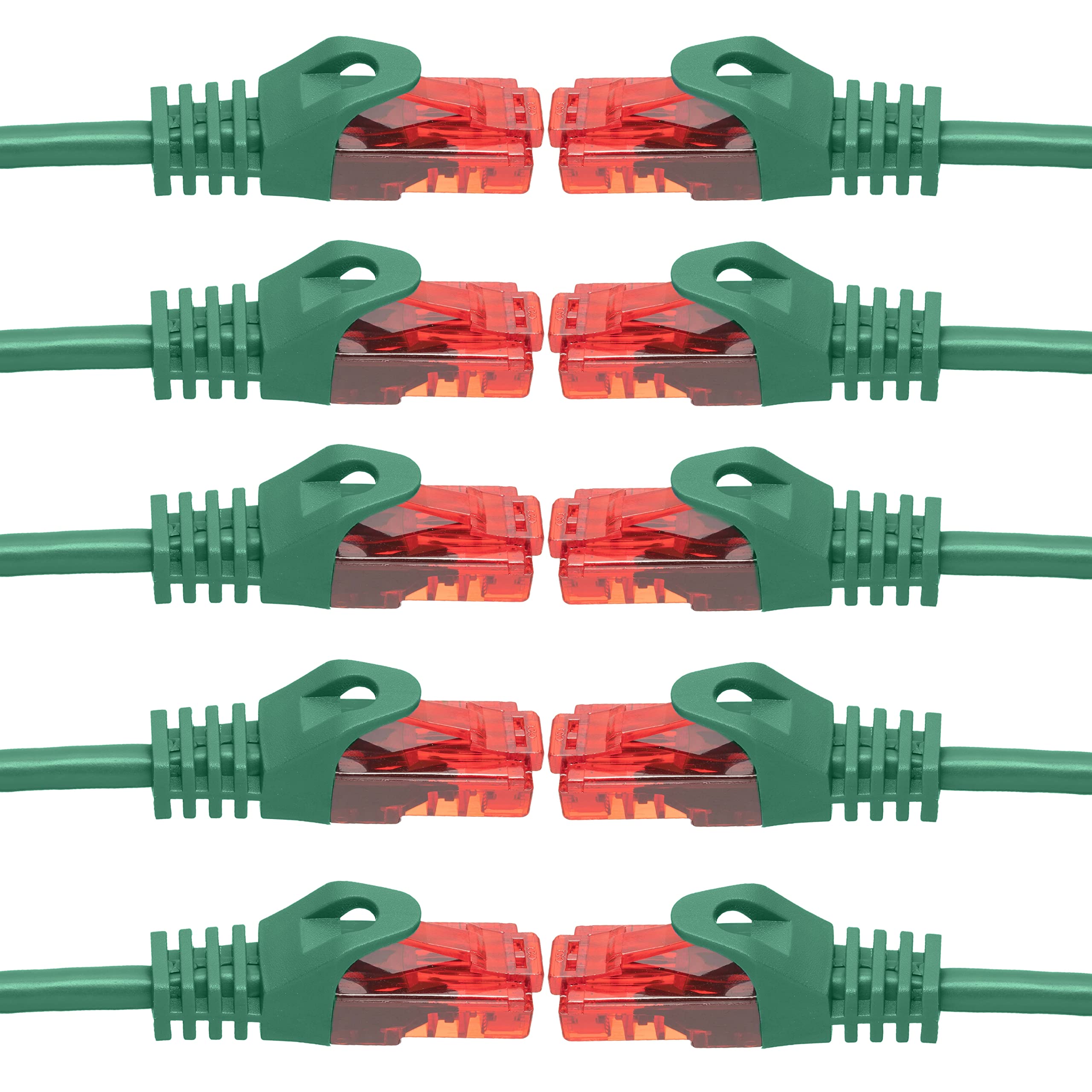 BIGtec Gigabit network cable patch, Ethernet LAN DSL patch cable (2X RJ-45 connector, CAT.5e, compatible to CAT.6 CAT.6a CAT.7) 3m Grey