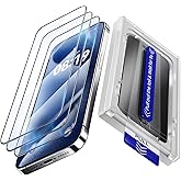 Fonowlo 3 Pack Tempered Glass Screen Protector for iPhone 16 Pro Max [6.9 Inch] with Auto-Alignment Kit, Auto Dust,9H+ Milita