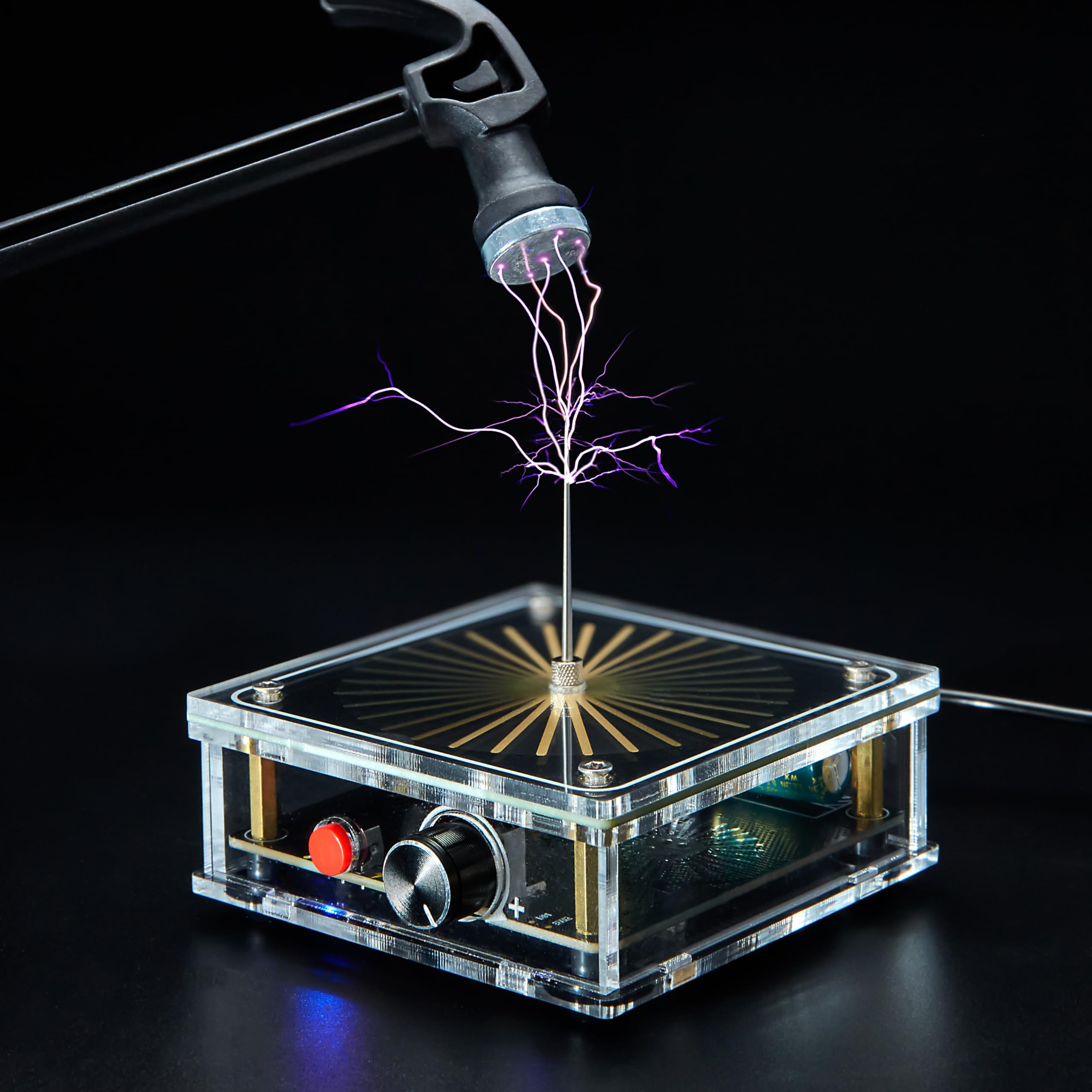 WARDENCLYFFE® Music Tesla Coil Plasma Loudspeaker STEM Educational Physics Toy (Model:Tesla Coil 8)