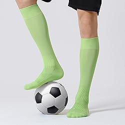 CelerSport 2 Pack Soccer Socks for Youth Kids Adult
