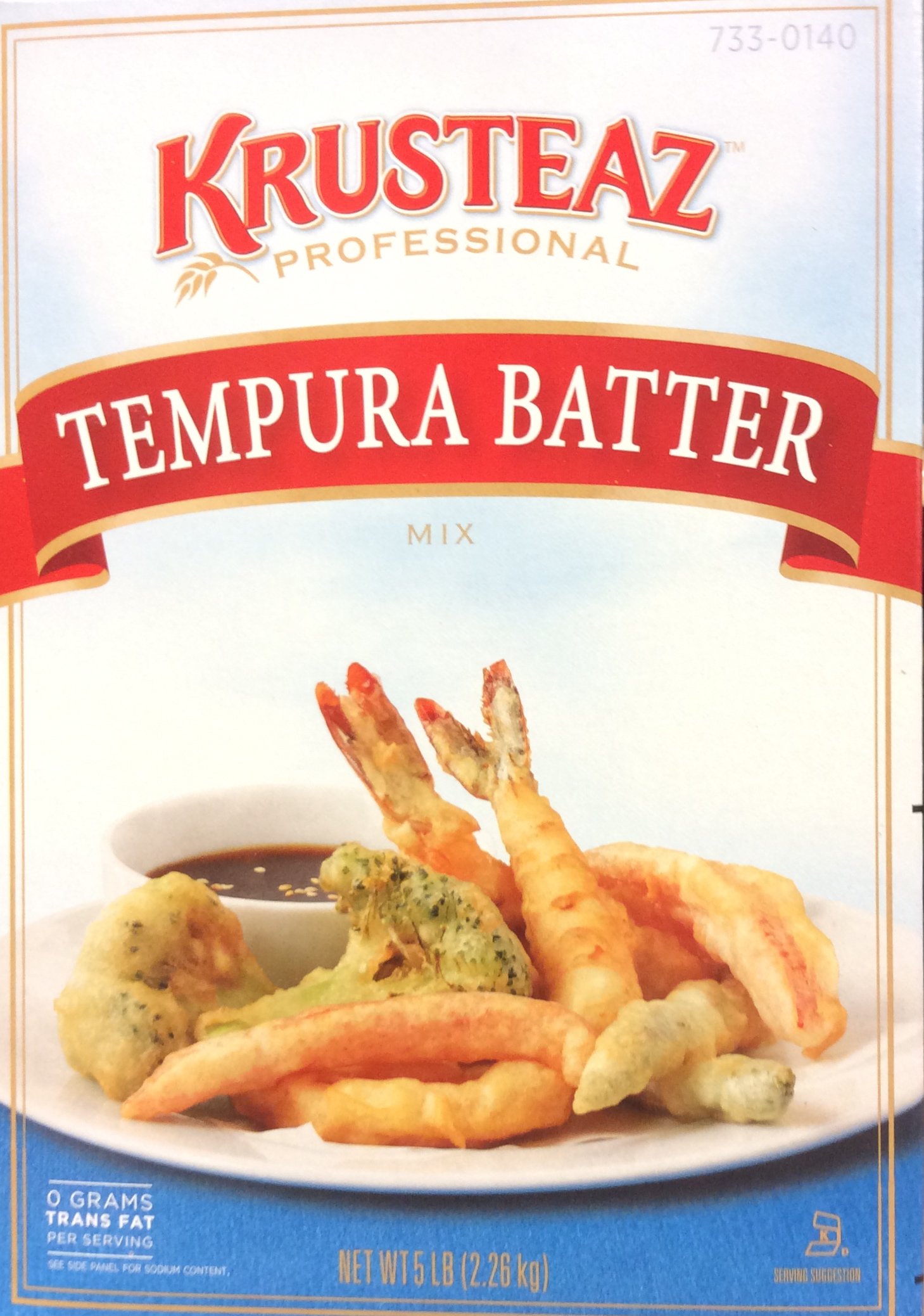 5 Pound Krusteaz Tempura Batter Mix Just Add Water No MSG Added Zero