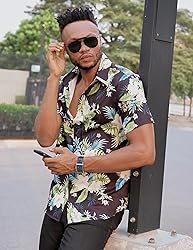 COOFANDY Mens Hawaiian Shirt for Men Short Sleeve