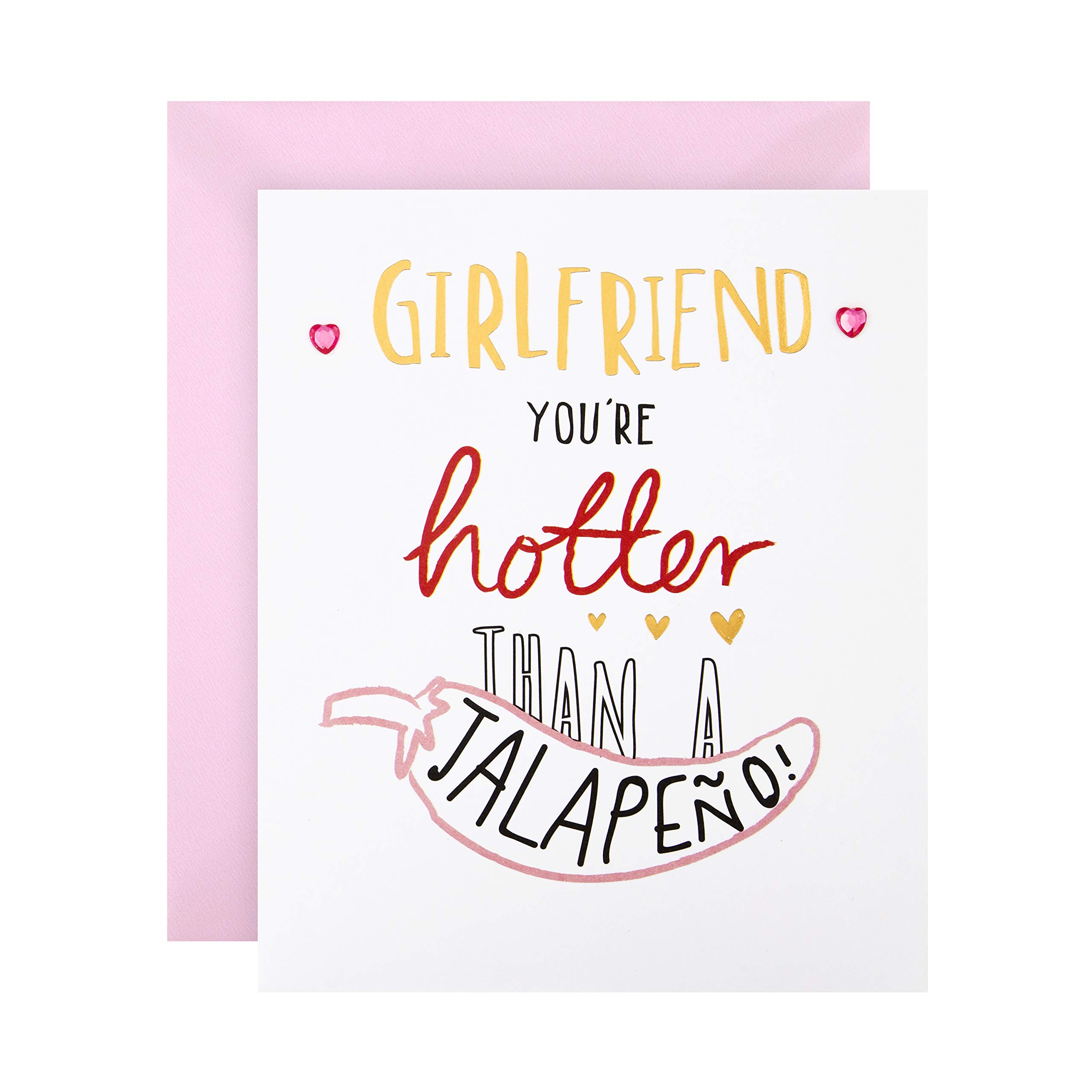 Birthday Card for Girlfriend from Hallmark- Contemporary Text Based Design