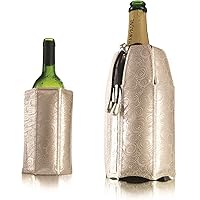 Vacu Vin Rapid Ice Wine and Champagne Cooler Set - Platinum